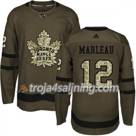 Toronto Maple Leafs tröja Patrick Marleau 12 Adidas 2017-2018 Camo Grön Authentic - NHL Tröjor Herr